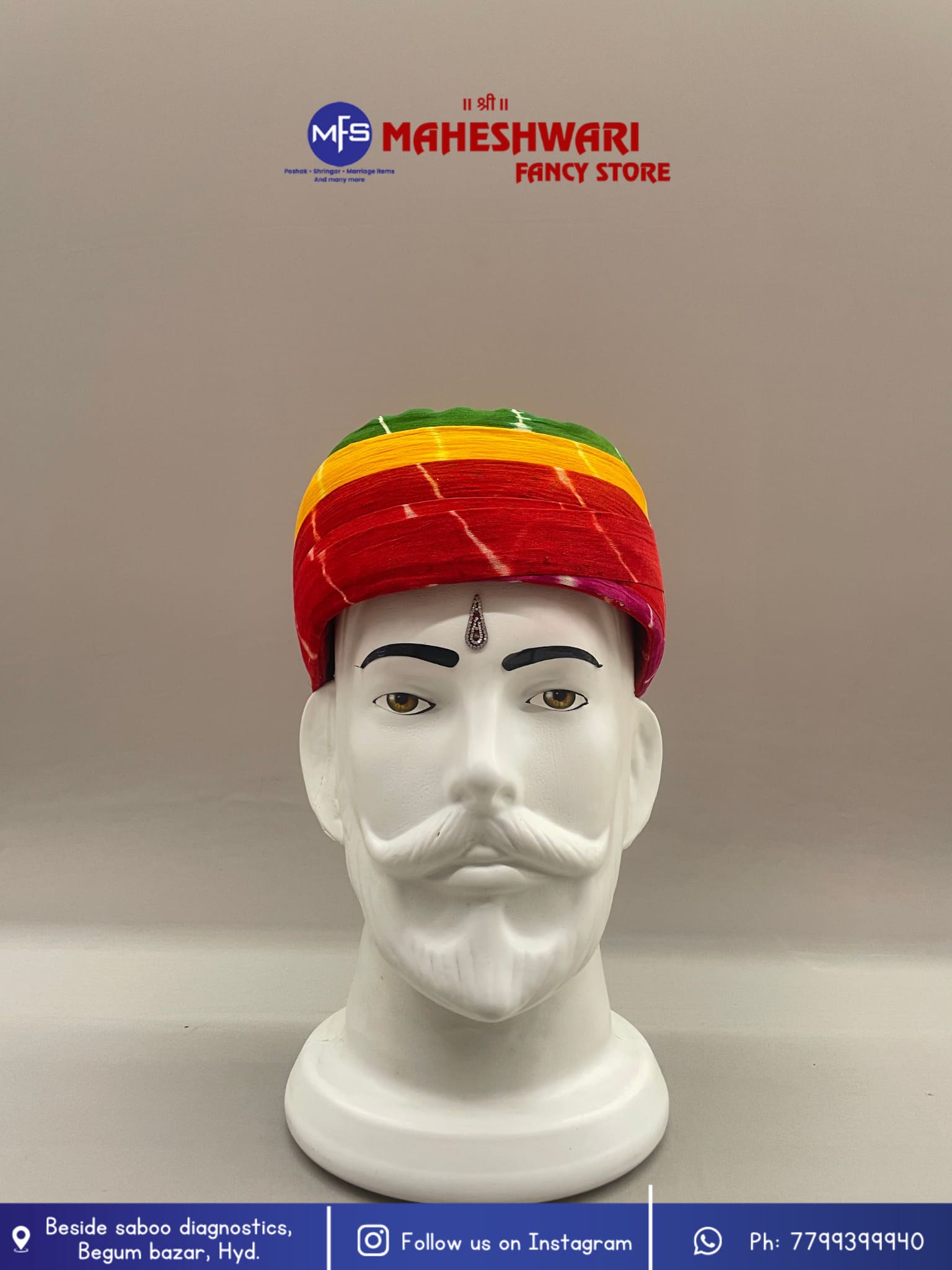 Multicolour Rajasthani Pecha